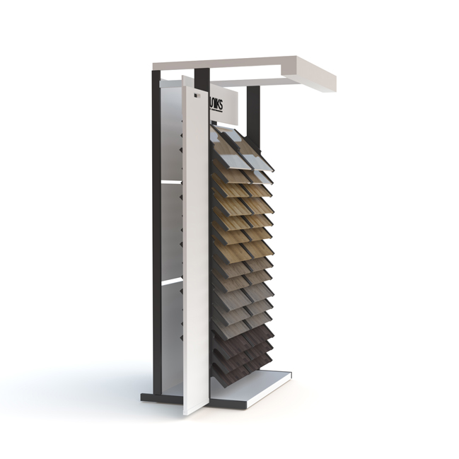 Waterfall -style floor rack